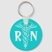 RN Schlüsselanhänger der Krankenschwester mit Kadu (Vorderseite)