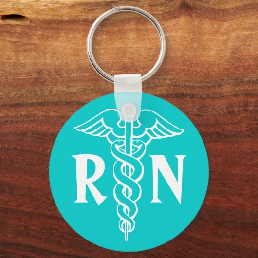 RN Schlüsselanhänger der Krankenschwester mit Kadu (Vorderseite)