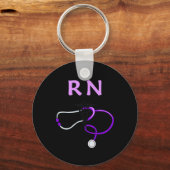 RN Stethoscope Schlüsselanhänger (Vorderseite)