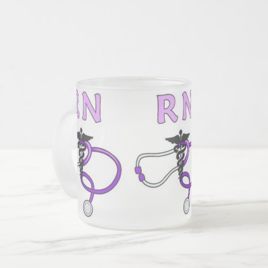 RN Stethoskop Mattglastasse (Vorderseite Links)