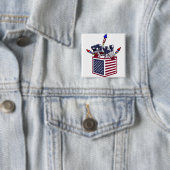 RN USA FEUERWERKE DES FLAGGEN-KASTEN-O - BUTTON (Beispiel)