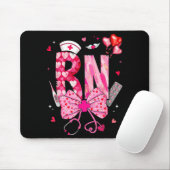 Rn Valentine Coquette Bow Stethoscope Nurse Girl W Mousepad (Mit Mouse)