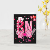 Rn Valentinstag Coquette Bogen Stethoskop Krankens Karte (Gelbe Blume)