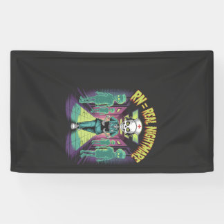 RN = Wirklich Albtraum-Halloween-Krankenschwester Banner