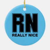RN Wirklich Nice Keramik Ornament (Hinten)