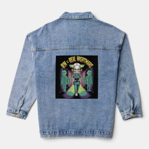 RN = Wirklicher Albtraum Halloween Krankenschweste Jeansjacke