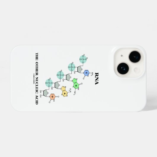 RNA Die andere nucleinsäurehaltige chemische Struk iPhone Hülle (Rückseite (Horizontal))