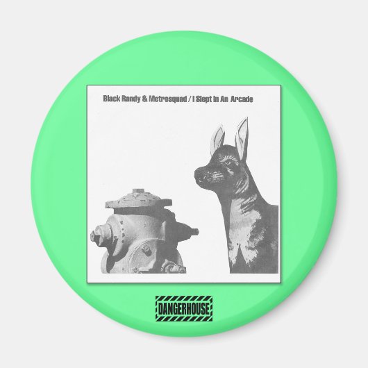 Rnd. Magnet Black Randy Arcade Dangerhouse (Vorne)