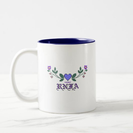 RNFA Querstich-Druck Zweifarbige Tasse (Links)