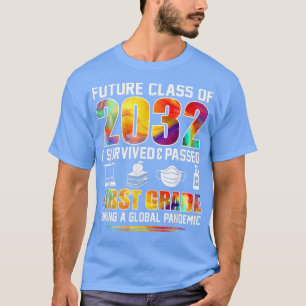 RngQ-farbige Klasse von 2032 erster Klasse zurück  T-Shirt