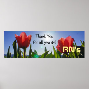 RNs-Dankeschön-Plakate Drucke Nurse's Week Pflege