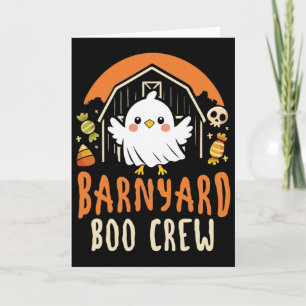 Rnyard Boo Crew - Süße Halloween-Bauernhoftiere Karte