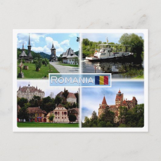 RO Barsana Kloster - Donaudelta - Sighisoara - Postkarte (Vorderseite)