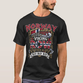 Ro Ro Ro Norwegische Fußballflagge Nordisches Rude T-Shirt
