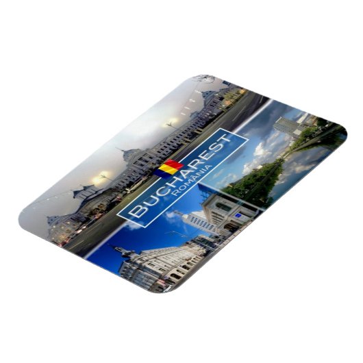 RO Rumänien - Bukarest - Bukarest Magnet (Linke Seite)