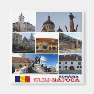 RO - Rumänien - Cluj-Napoca - Mosaikkollage Magnet