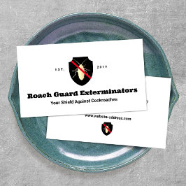 Roach Exterminator Pest-Kontrolle Visitenkarte