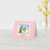 Roach Motel Funny Cartoon Note Card Karte (Gelbe Blume)