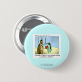 Roach Motel Funny Cartoon Novelty Button (Vorne & Hinten)