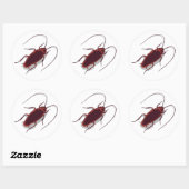 Roach! Runder Aufkleber (Blatt)