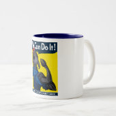 Roachie die Nieteneinschläger-Tasse Zweifarbige Tasse (VorderseiteRechts)