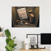 Road Agent Henry Plummer Diorama - Montana Poster (Heimbüro)