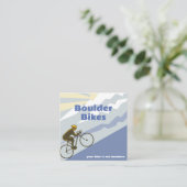 Road Bike - Bike Shop - Bike Reparatur QR Code Quadratische Visitenkarte (Stehend Vorderseite)