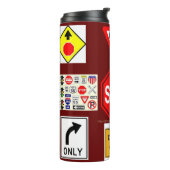 "Road Construction" Thermal Tumbler Thermosbecher (Nach links gedreht)