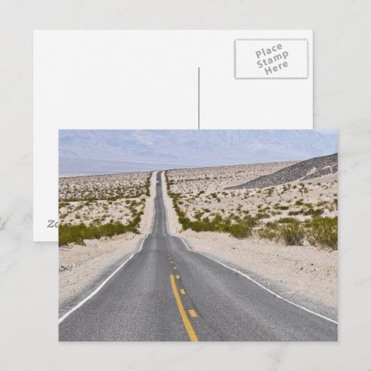 Road Death Valley Postkarte (Vorne/Hinten)