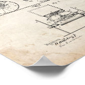 Road Engine Patent - Old Look Poster (Ecke)