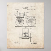 Road Engine Patent - Old Look Poster (Vorne)
