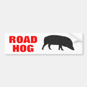 Road Hog Funkelnd Pig Autoaufkleber