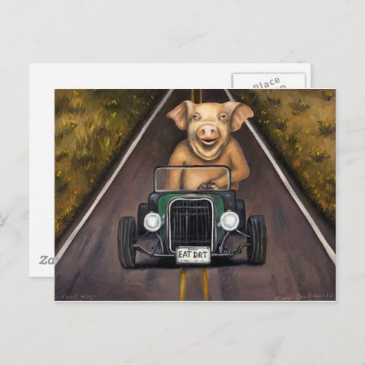 Road Hog Postkarte (Vorne/Hinten)