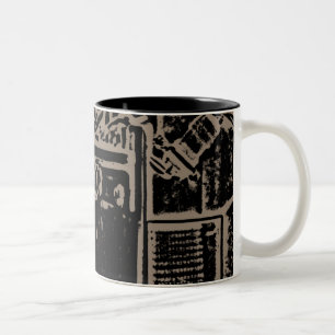 Road King, Sand posterized Graphic Zweifarbige Tasse