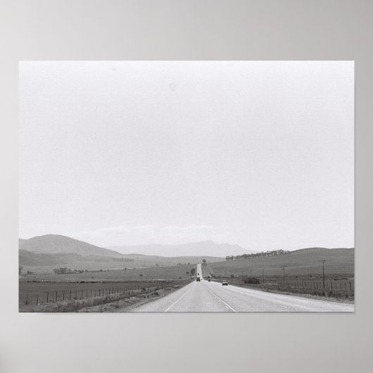 Road Landscape Kodak Film Image A3 Poster (Vorne)