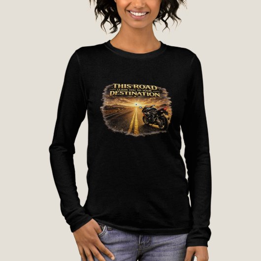 Road Leads to Your Destination Women’s Long Sleeve Tri-Blend Shirt (Vorderseite)