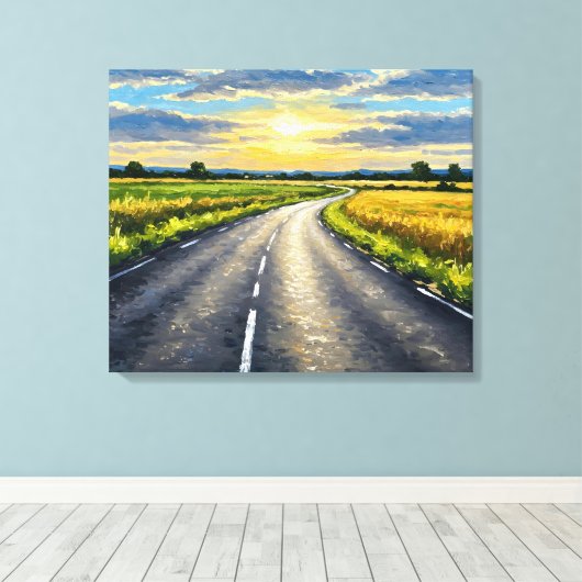 Road Leinwanddruck (Insitu (Holzboden))