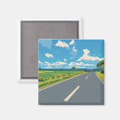 Road Magnet (Vorderseite/Rückseite)