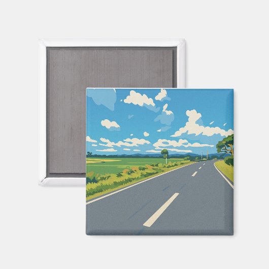 Road Magnet (Vorderseite/Rückseite)