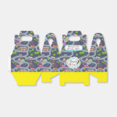 Road Map Blue Favor Box Geschenkschachtel (Ungefaltet)