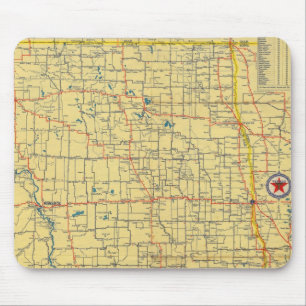 Road Map N & S Dakota Mousepad