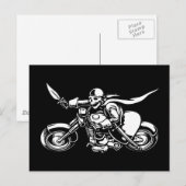 Road Pirate - bw Postkarte (Vorne/Hinten)