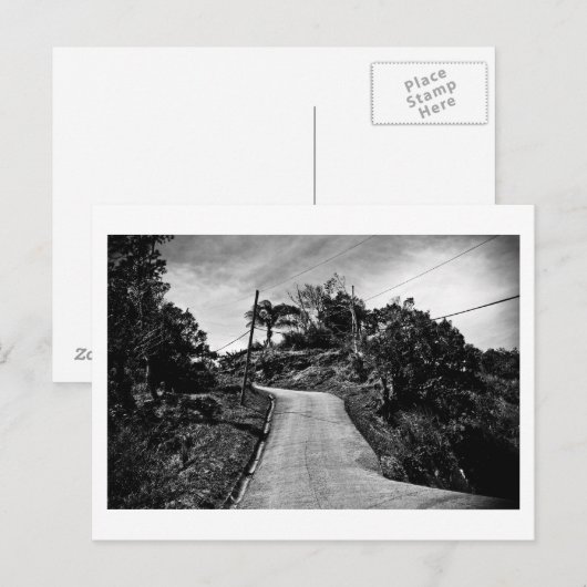 Road Postkarte (Vorne/Hinten)