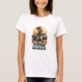 Road Queen – Post-Apocalyptic Pin-Up Warrior T-Shirt (Vorderseite)