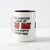 Road Rage Coffee Spaß Zweifarbige Tasse (Vorderseite Links)