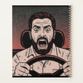 Road Rage Comic – Unkontrollierte Wut des Fahrers Planer (Rückseite)