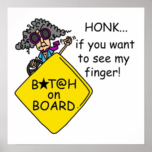 Road Rage Spaß Poster (Vorne)