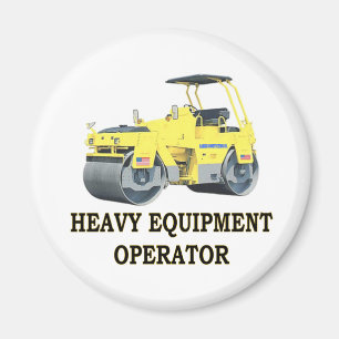 ROAD ROLLER MAGNET
