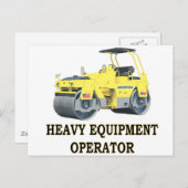 ROAD ROLLER POSTKARTE (Vorne/Hinten)