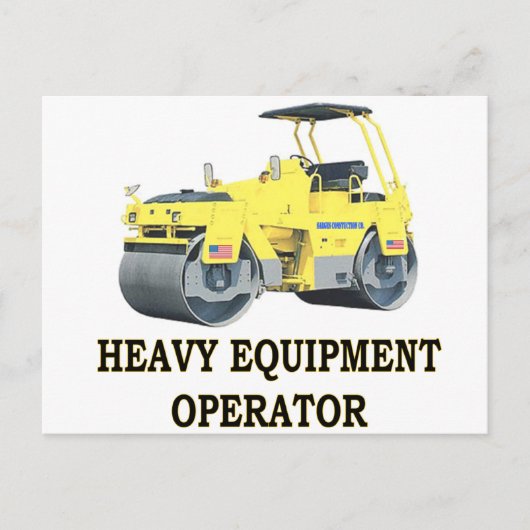 ROAD ROLLER POSTKARTE (Vorderseite)